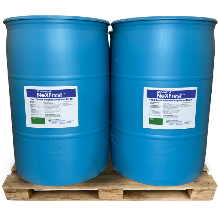 Chemworld NexFrost Food-Grade Heat Transfer Fluid –  4 × 55 Gallon Drums