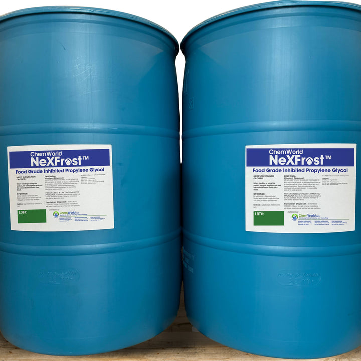 Chemworld NexFrost Food-Grade Heat Transfer Fluid –  4 × 55 Gallon Drums